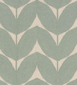 Herbes Folles Fabric by Casamance Celadon Herbes Folles Fabric by Casamance Celadon