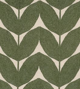 Herbes Folles Fabric by Casamance Olive Herbes Folles Fabric by Casamance Olive