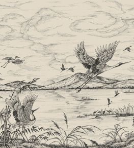 Herons Poetry Mural by Coordonne Nacre Herons Poetry Mural by Coordonne Nacre