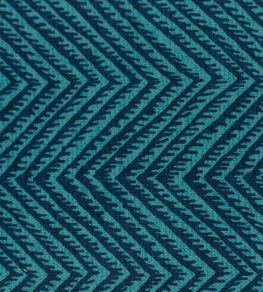Herringbone Resist Fabric by Titley and Marr Indigo & Turquoise Herringbone Resist Fabric by Titley and Marr Indigo & Turquoise