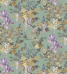 Hestia Wallpaper by Woodchip & Magnolia Garlic Green Hestia Wallpaper by Woodchip & Magnolia Garlic Green