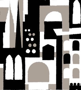 Hey! Manhattan Wallpaper by Mini Moderns Weathered Cedar Hey! Manhattan Wallpaper by Mini Moderns Weathered Cedar