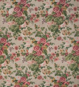 Hidcote Fabric by Thibaut Beige and Coral Hidcote Fabric by Thibaut Beige and Coral