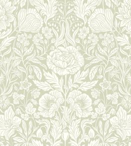 Hildasholm Wallpaper by Borastapeter Green Hildasholm Wallpaper by Borastapeter Green