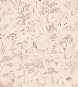 Hollie Wallpaper by Sandberg Terracotta Hollie Wallpaper by Sandberg Terracotta