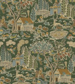Home Park Wallpaper by GP & J Baker Royal Green