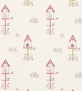Home Tweet Home Fabric by Harlequin Pink/Lime/Duckegg