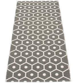 Honey Runner Rug by Pappelina Charcoal/Vanilla Honey Runner Rug by Pappelina Charcoal/Vanilla