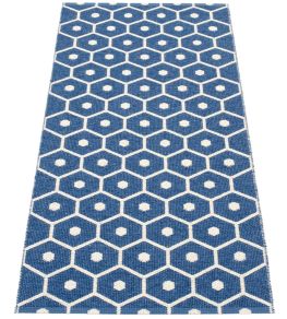 Honey Runner Rug by Pappelina Denim/Vanilla Honey Runner Rug by Pappelina Denim/Vanilla