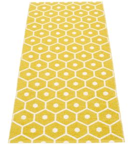 Honey Runner Rug by Pappelina Mustard/Vanilla Honey Runner Rug by Pappelina Mustard/Vanilla