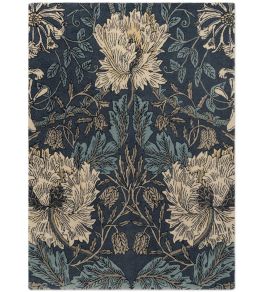 Honeysuckle & Tulip Rug by Morris & Co Woad/Thyme
