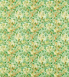 Honeysuckle Fabric by Morris & Co Sky/Burnt Orange