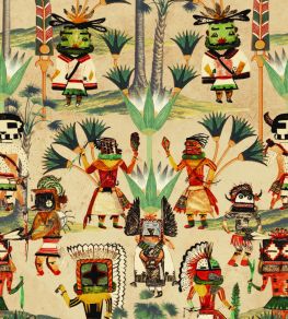 Hopi Spirit Wallpaper by MINDTHEGAP Taupe Hopi Spirit Wallpaper by MINDTHEGAP Taupe