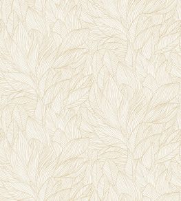 Hosta Wallpaper by Casamance Ivoire/Dore