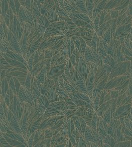 Hosta Wallpaper by Casamance Jaspe/Dore