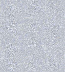 Hosta Wallpaper by Casamance Lilas/Dore
