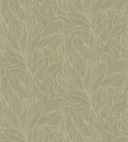 Hosta Wallpaper by Casamance Sauge/Dore Hosta Wallpaper by Casamance Sauge/Dore