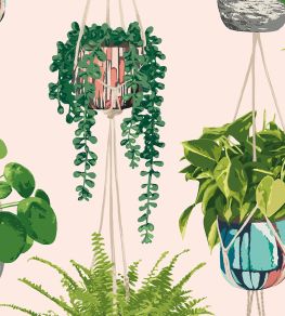 Houseplant Wallpaper by Ohpopsi Ballet Slipper Houseplant Wallpaper by Ohpopsi Ballet Slipper