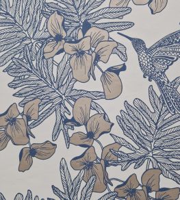 Hummingbird Wallpaper by 1838 Wallcoverings Lagoon Hummingbird Wallpaper by 1838 Wallcoverings Lagoon