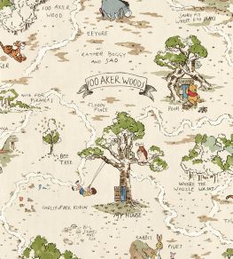 Hundred Acre Wood Wallpaper by Sanderson Cashew Hundred Acre Wood Wallpaper by Sanderson Cashew