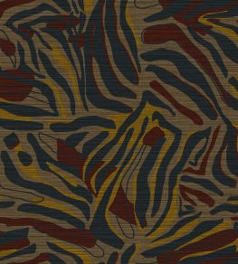 Hutu Wallpaper by Jannelli&Volpi Blue/Red Hutu Wallpaper by Jannelli&Volpi Blue/Red