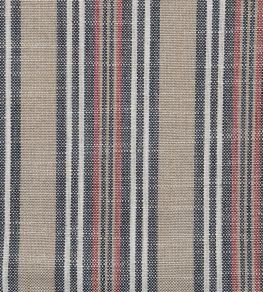 Jura Stripe Fabric by Ian Mankin Dark Navy Jura Stripe Fabric by Ian Mankin Dark Navy