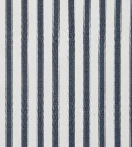 Ticking 2 Fabric by Ian Mankin Dark Navy