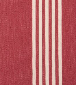 Oxford Stripe Fabric by Ian Mankin Peony