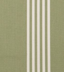 Oxford Stripe Fabric by Ian Mankin Sage