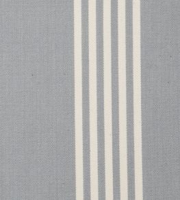 Oxford Stripe Fabric by Ian Mankin Silver Oxford Stripe Fabric by Ian Mankin Silver