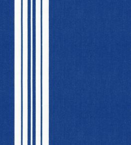 Lytham Stripe Fabric by Ian Mankin Cobalt
