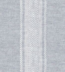 Salcombe Stripe Fabric by Ian Mankin Mist Salcombe Stripe Fabric by Ian Mankin Mist
