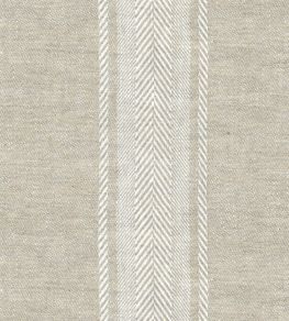 Salcombe Stripe Fabric by Ian Mankin Oatmeal