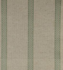 Hopsack Stripe Fabric by Ian Mankin Sage Hopsack Stripe Fabric by Ian Mankin Sage