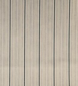 Vintage Stripe 4 Fabric by Ian Mankin Black