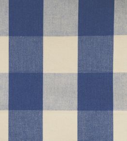 Avon Check Fabric by Ian Mankin Indigo