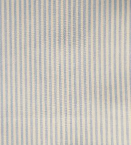 Candy Stripe Fabric by Ian Mankin Bluebell
