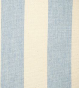 Devon Stripe Fabric by Ian Mankin Bluebell