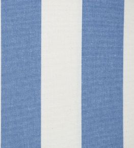 Devon Stripe Fabric by Ian Mankin Indigo