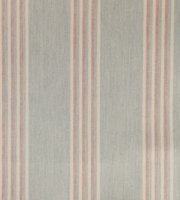 Henley Stripe Fabric by Ian Mankin Mint/Pink