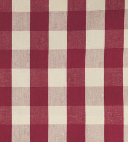 Suffolk Check Large Fabric by Ian Mankin Peony