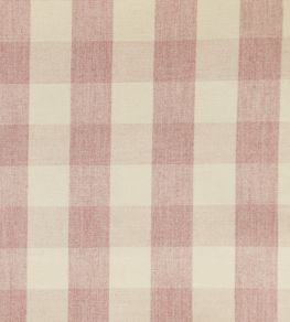 Suffolk Check Large Fabric by Ian Mankin Pink