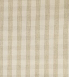 Suffolk Check Small Fabric by Ian Mankin Cream