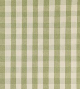 Suffolk Check Small Fabric by Ian Mankin Sage