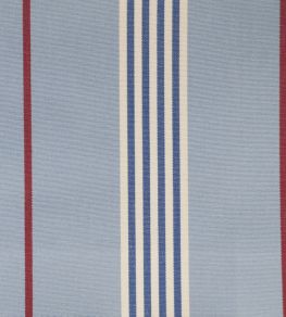 Worthing Stripe Fabric by Ian Mankin Sky Worthing Stripe Fabric by Ian Mankin Sky