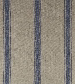 Angus Stripe Fabric by Ian Mankin Nordic Navy