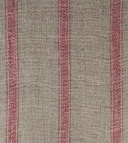 Angus Stripe Fabric by Ian Mankin Nordic Red Angus Stripe Fabric by Ian Mankin Nordic Red