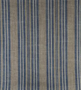 Jura Stripe Fabric by Ian Mankin Blue Jura Stripe Fabric by Ian Mankin Blue