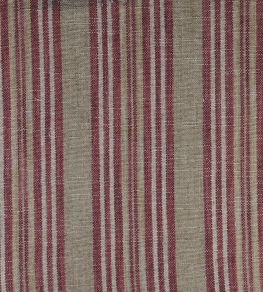 Jura Stripe Fabric by Ian Mankin Peony Jura Stripe Fabric by Ian Mankin Peony