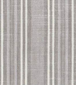 Jura Stripe Fabric by Ian Mankin Grey